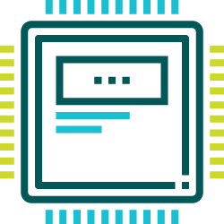 Image of a computer network with a central hub