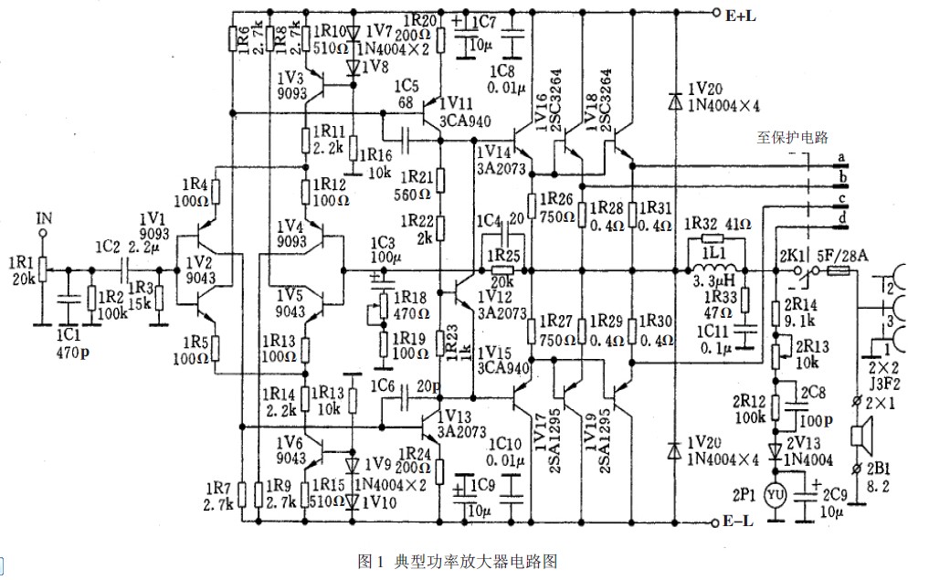 典型功率放大器电路图
