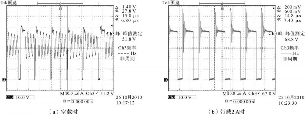 图6 MOSFET 漏源极间电压波形图