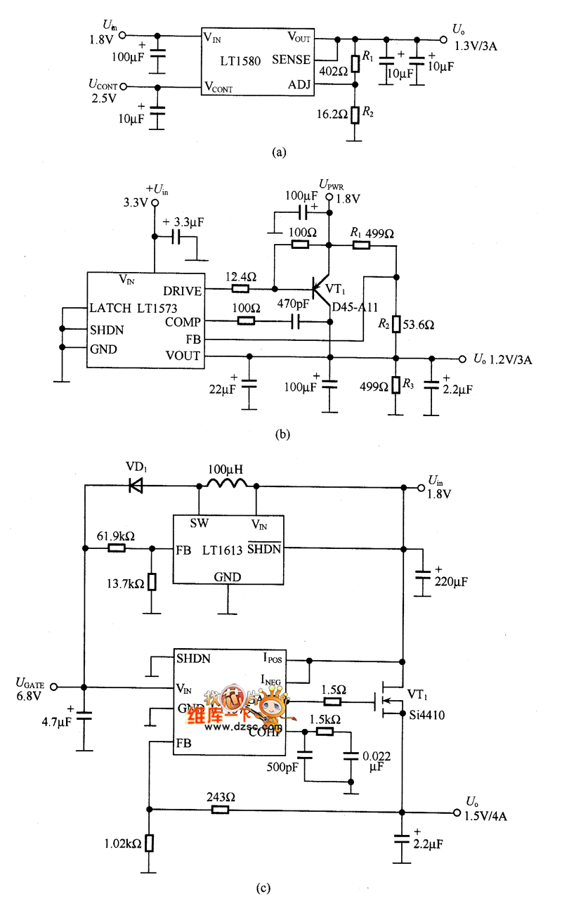 LT1580/1573/1575应用电路图