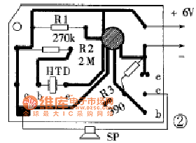 声控娃娃的印刷线路板电路图