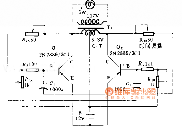 500坎德拉闪光订电路图