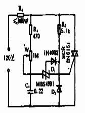 800W双向可控调光器电路