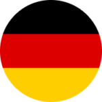 Germany flag in a circle icon