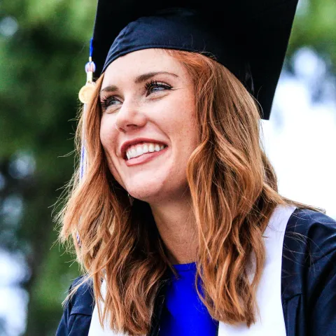 Girl with Graduation Cap 