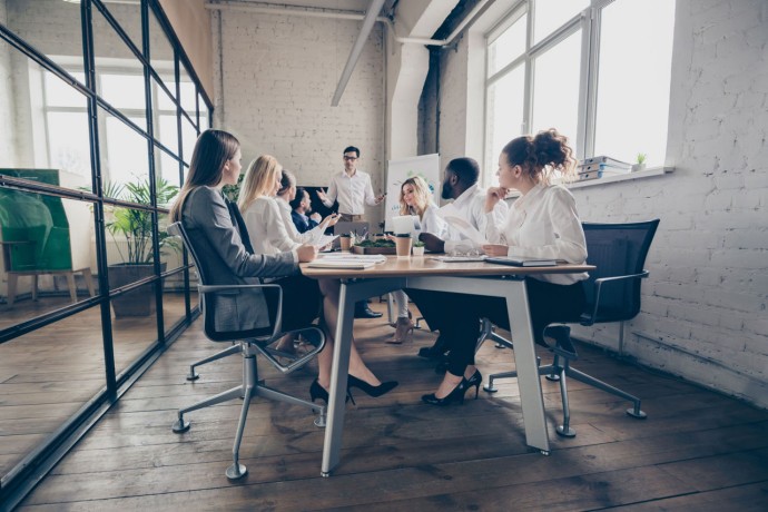 Photo of business people diversity colleagues