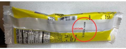 Image 2 – Labeling, back of package, lot code placement, Popsicle Jolly Rancher Frozen Confection Pop 