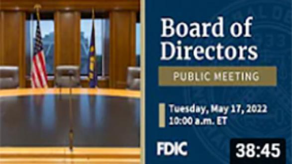 FDIC Board of Directors Meeting