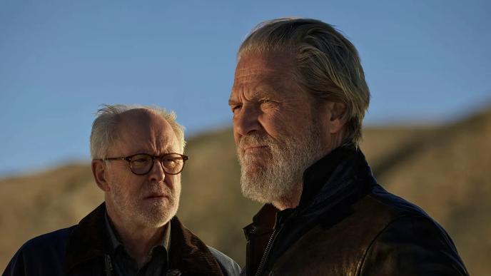 Jeff Bridges and John Lithgow in a promotional image for The Old Man season 2