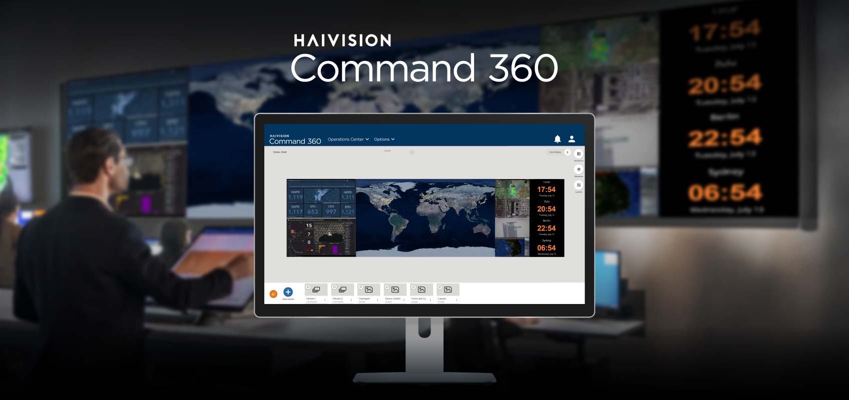 Haivision Command 360 Video wall Software