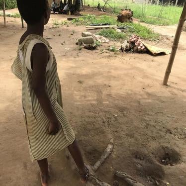 This girl was among 16 people with real or perceived mental health conditions released from shackles in Nyakumasi Prayer Camp, in Central Region, Ghana, on June 30, 2017