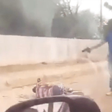 A still from a video recorded by a witness to an apparent summary killing in Luanda, Angola, on June 1, 2018.