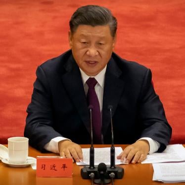 Chinese President Xi Jinping speaks during an event to honor some of those involved in China's fight against Covid-19 at the Great Hall of the People in Beijing, September 8, 2020.