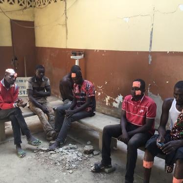 Injured protesters at the Union de Chagoua hospital after a banned protest over the ruling junta’s grip on power on October 20, 2022, in N'Djamena, Chad.