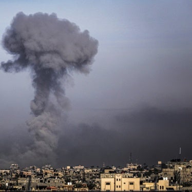 moke rises after an Israeli air strike on the city of Khan Yunis, Gaza, January 8, 2024. 