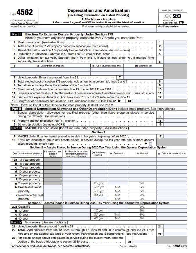 Form 4562