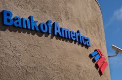 A Bank of America bank building in Santa Fe, New Mexico