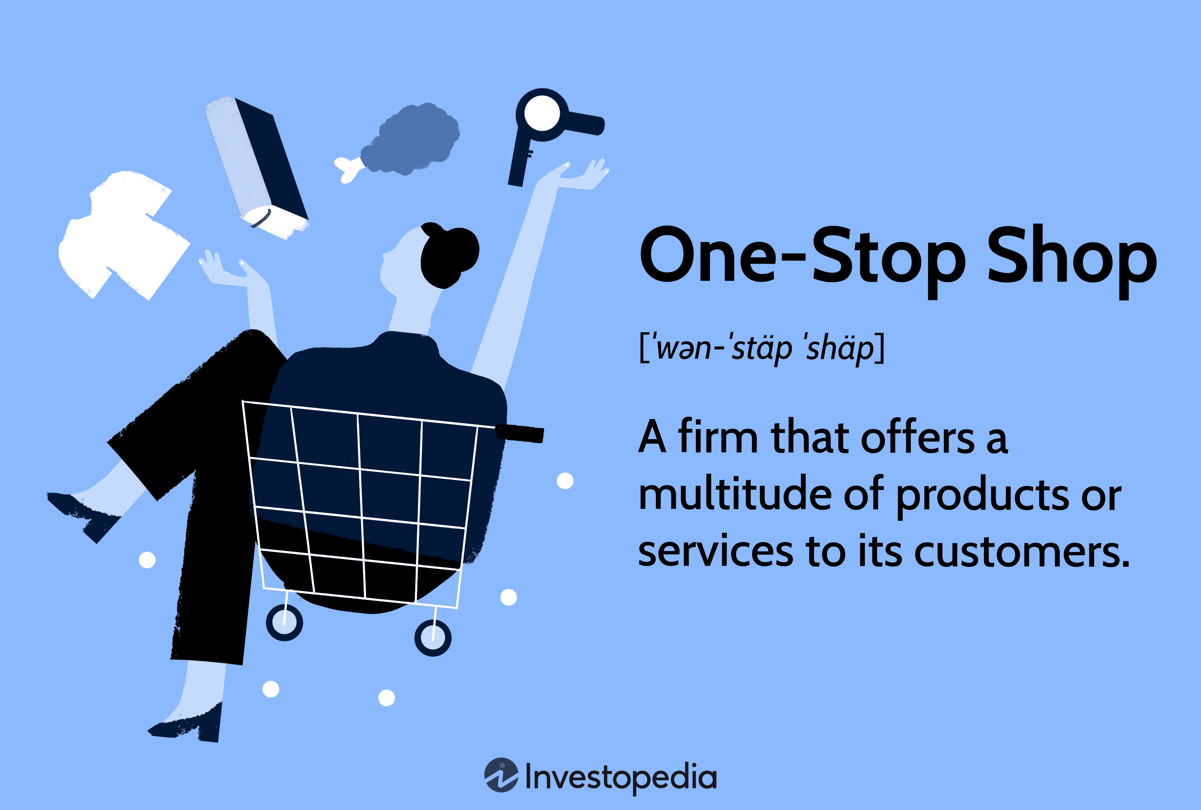 One-Stop Shop: A firm that offers a multitude of products or services to its customers.