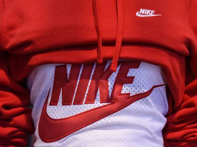 Nike merchandise is photographed at a Nike lab on June 28, 2019 in New York City.