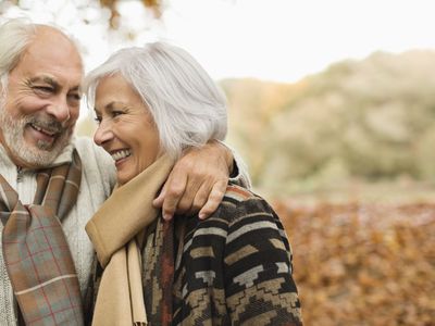 Older couple outside