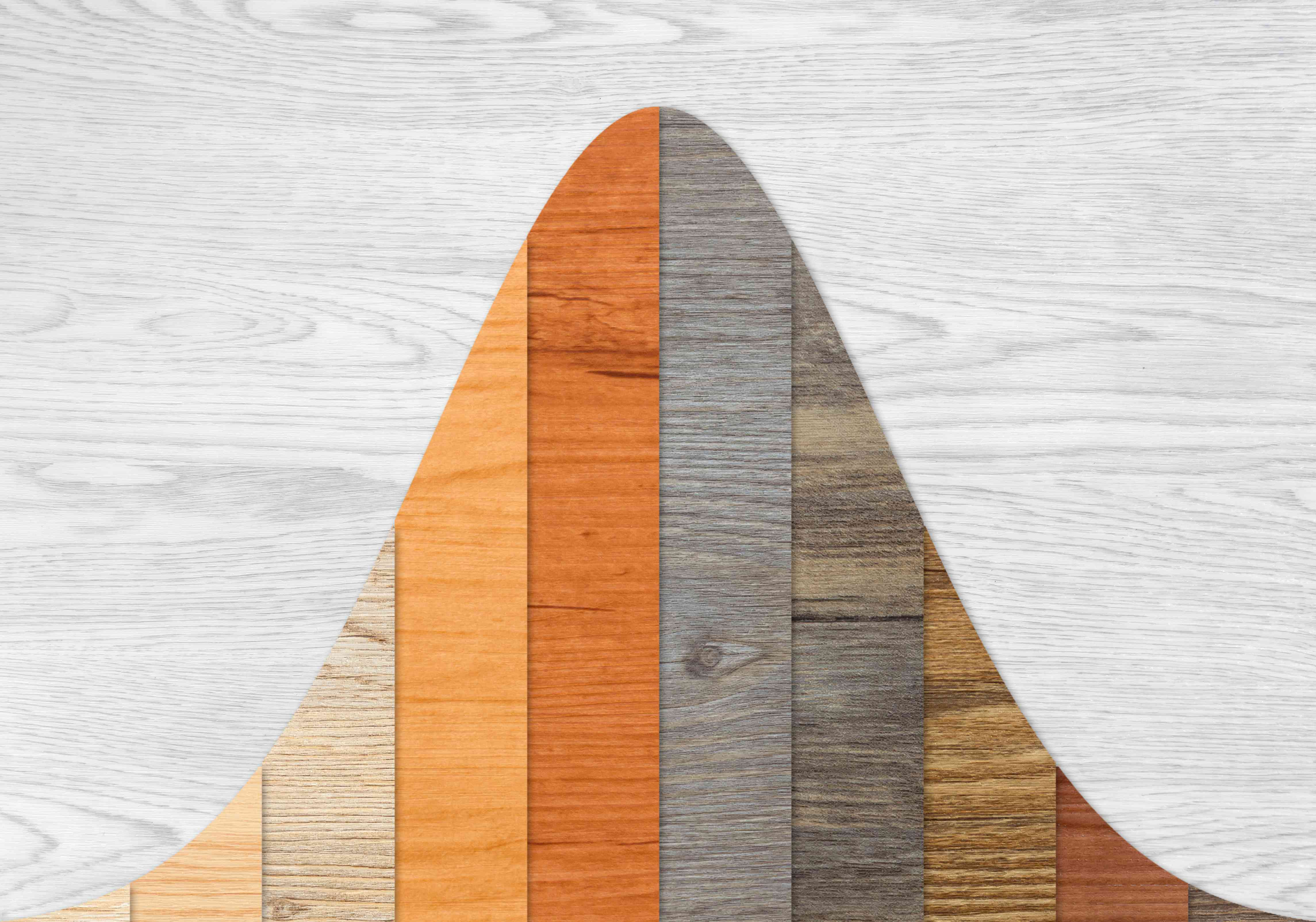 Wood Textured Graph Bars