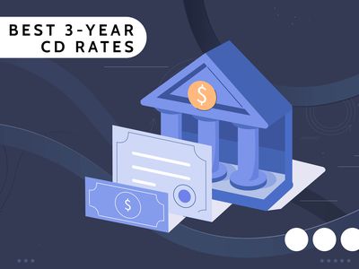 Investopedia custom visual assets shows a bank, a certificate, and a dollar bill, with the title Best 3-Year CD Rates