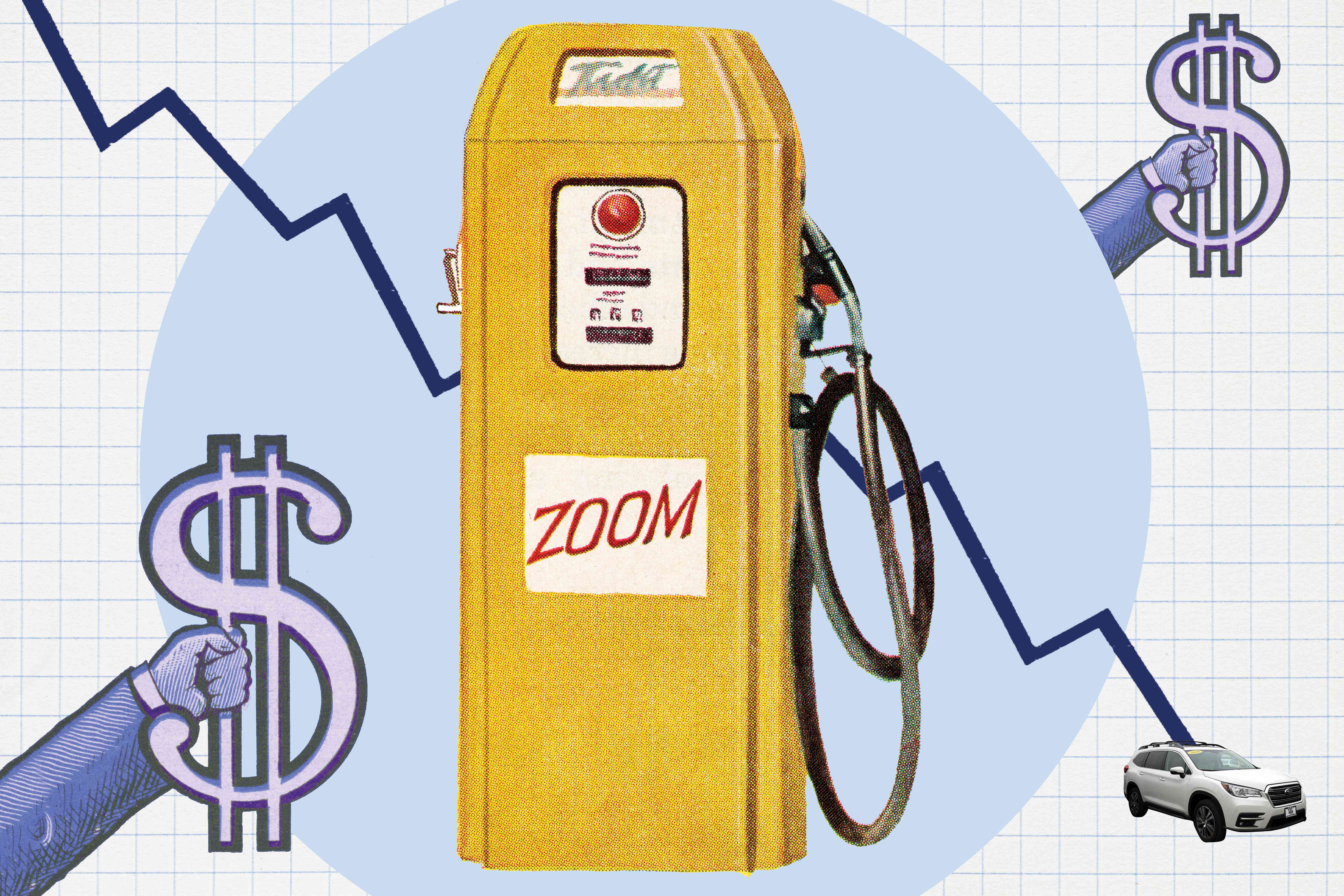 An illustration of a gas pump.