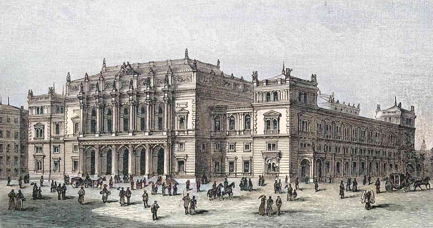 Historical image of the Vienna Stock Exchange