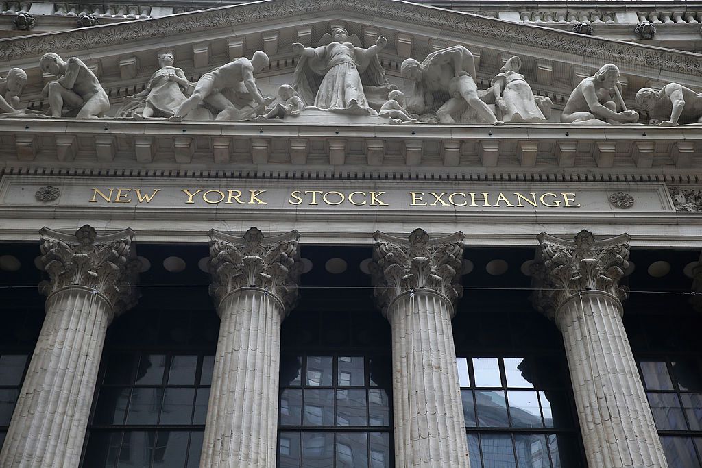 New York Stock Exchange building.