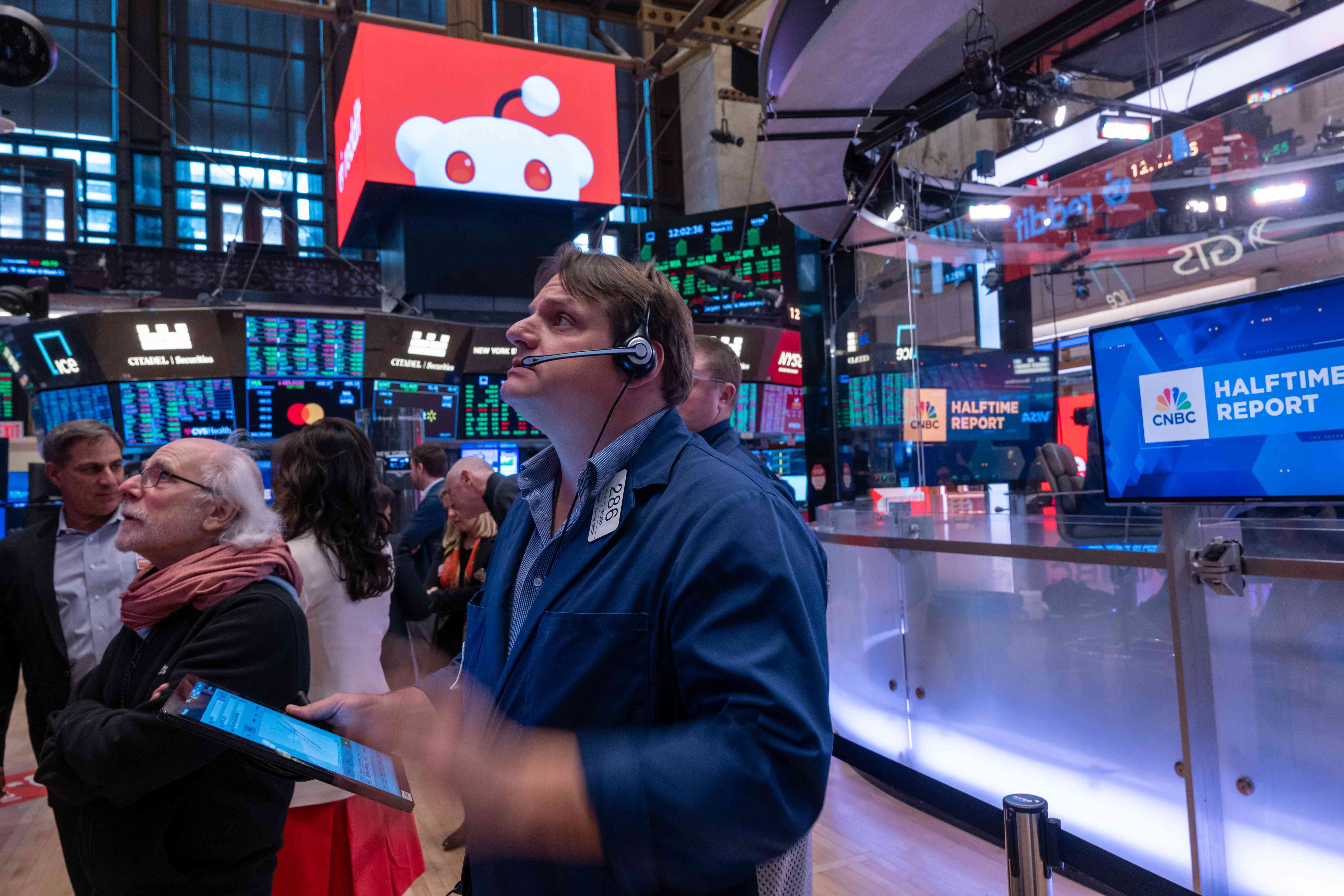  The trading floor of the New York Stock Exchange (NYSE).