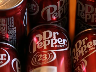 Cans of Dr Pepper in a store in California in June. 