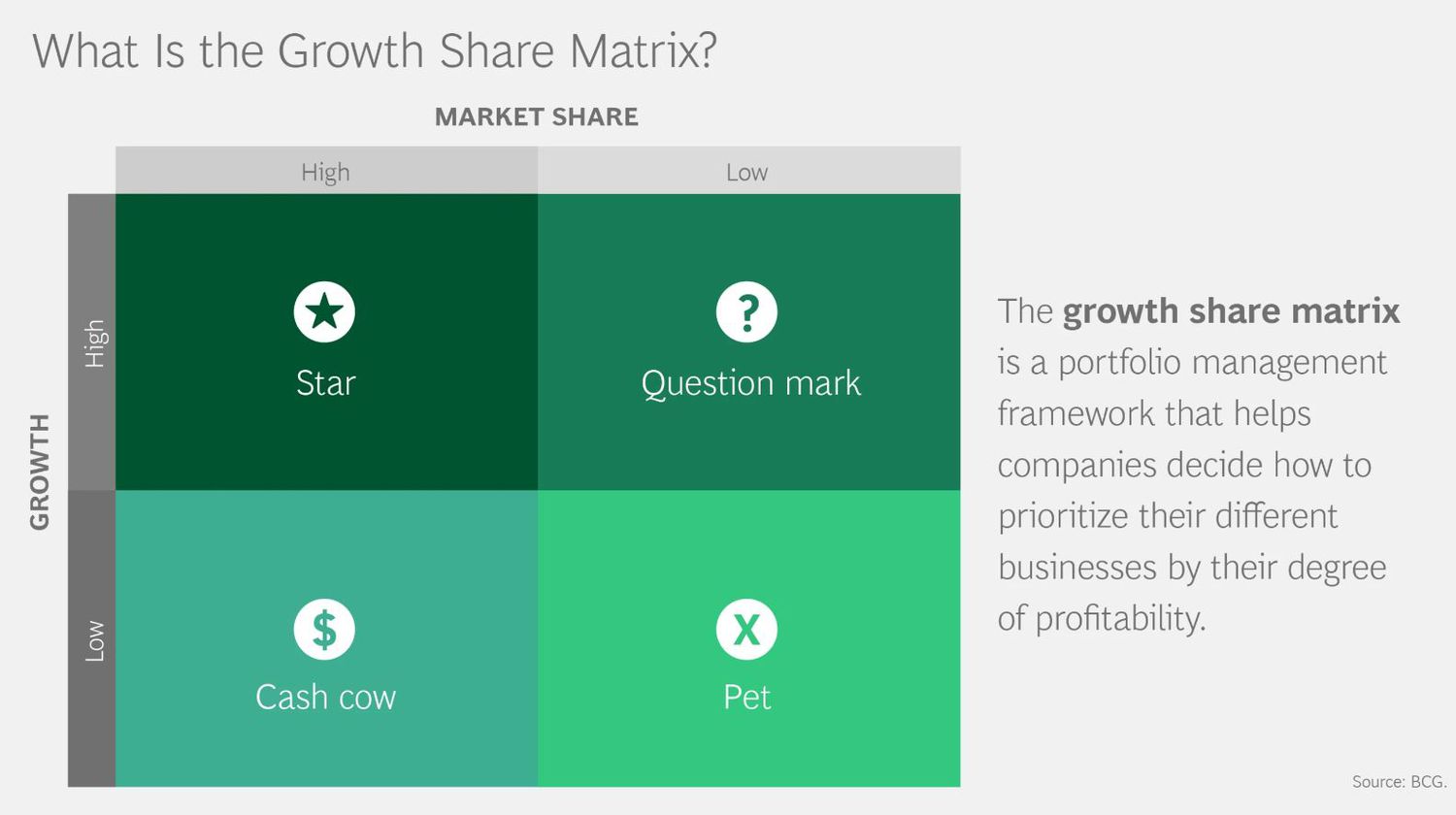 BCG Growth Share Matrix