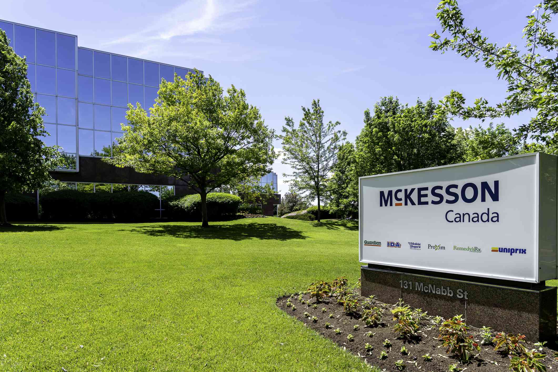 A sign for McKesson Canada in Markham, Ontario.