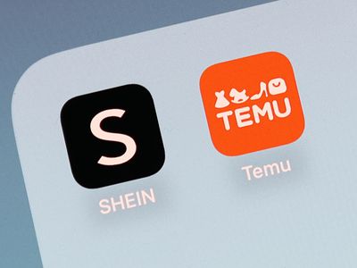 Shein and Temu icons are seen displayed on a phone screen