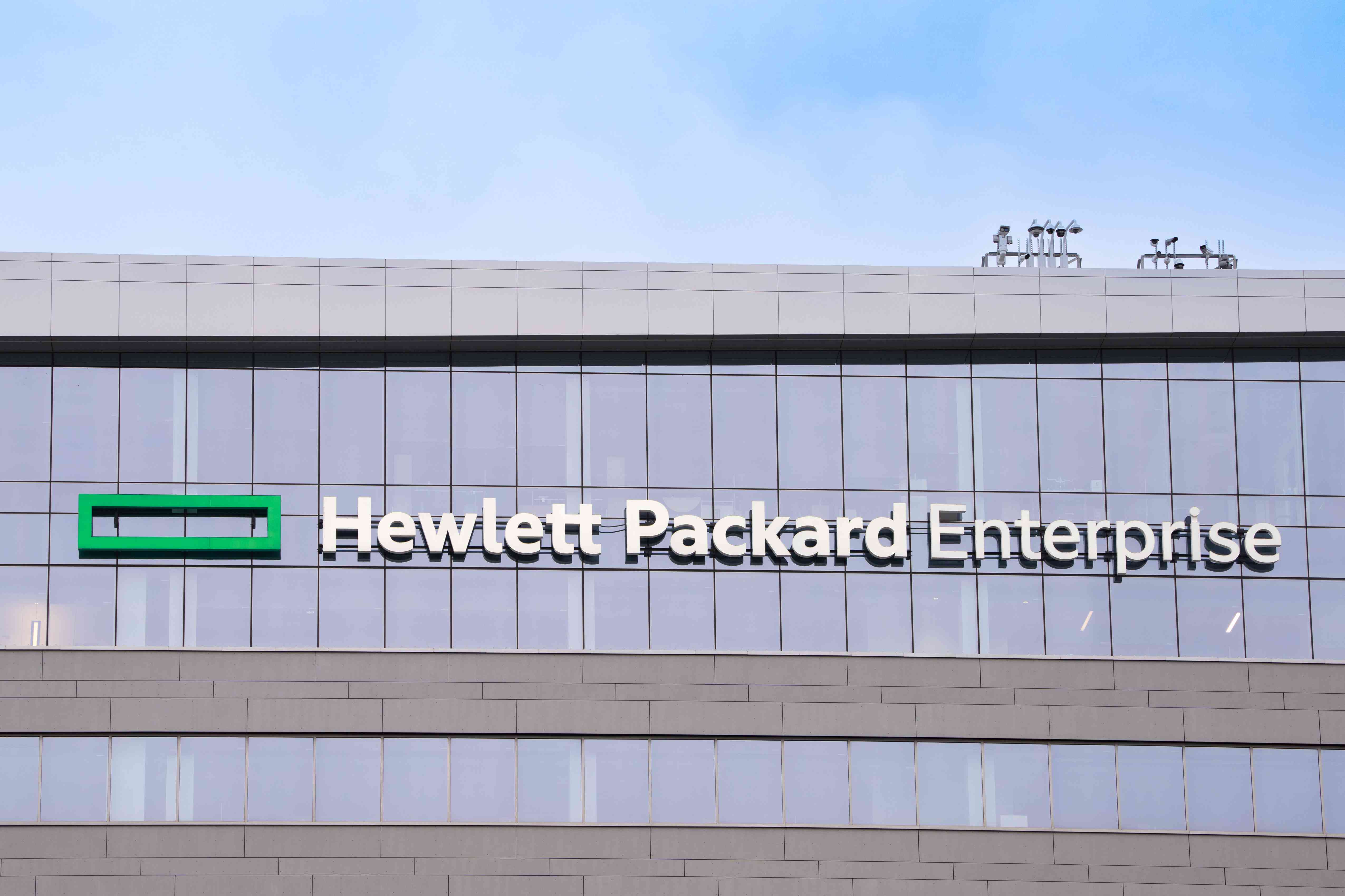 The Hewlett Packard Enterprise company offices on January 03, 2024 in Minneapolis