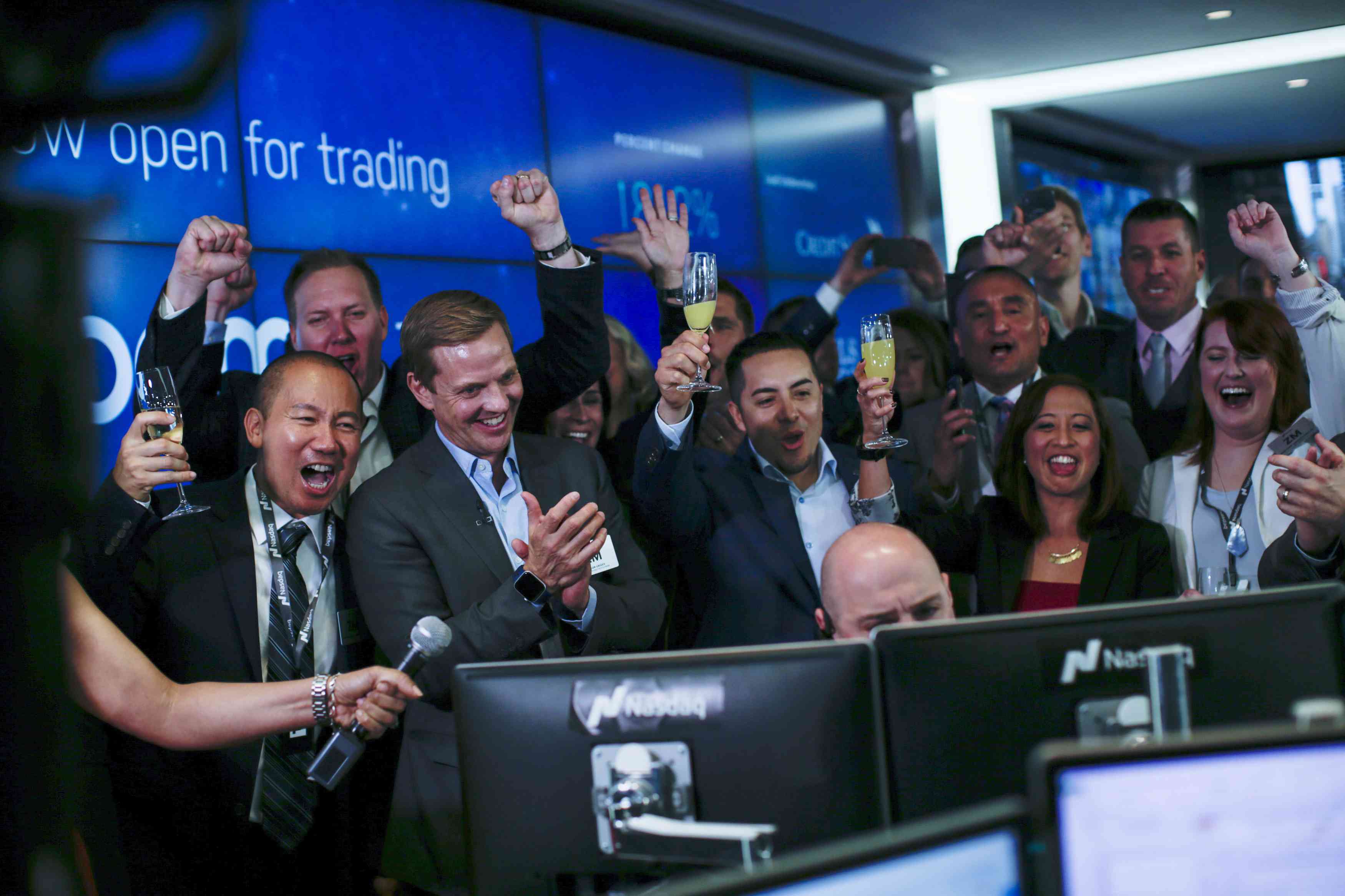 IPO celebration at the Nasdaq MarketSite