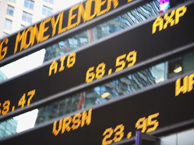 Electronic stock ticker display