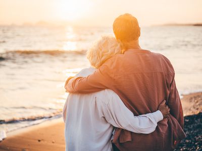 Couple looking at the ocean