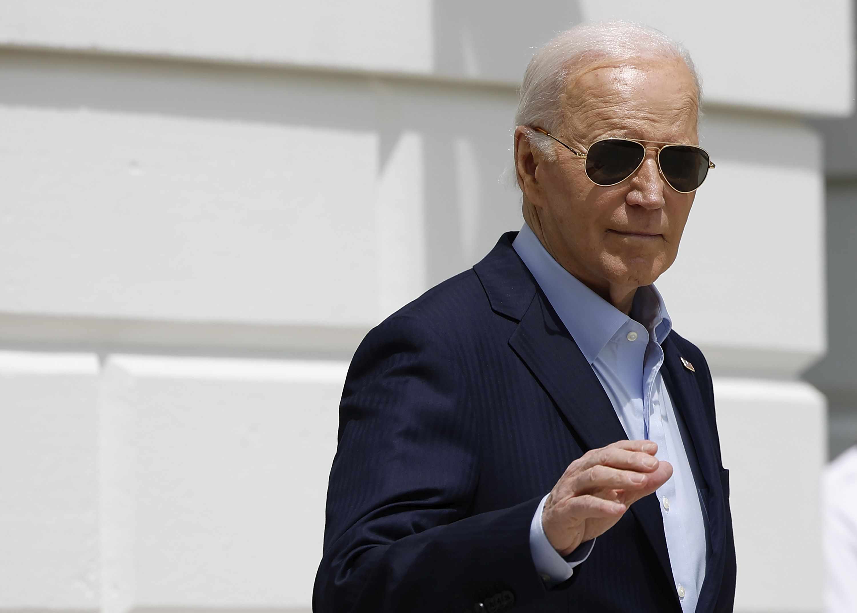 U.S. President Joe Biden leaving the White House