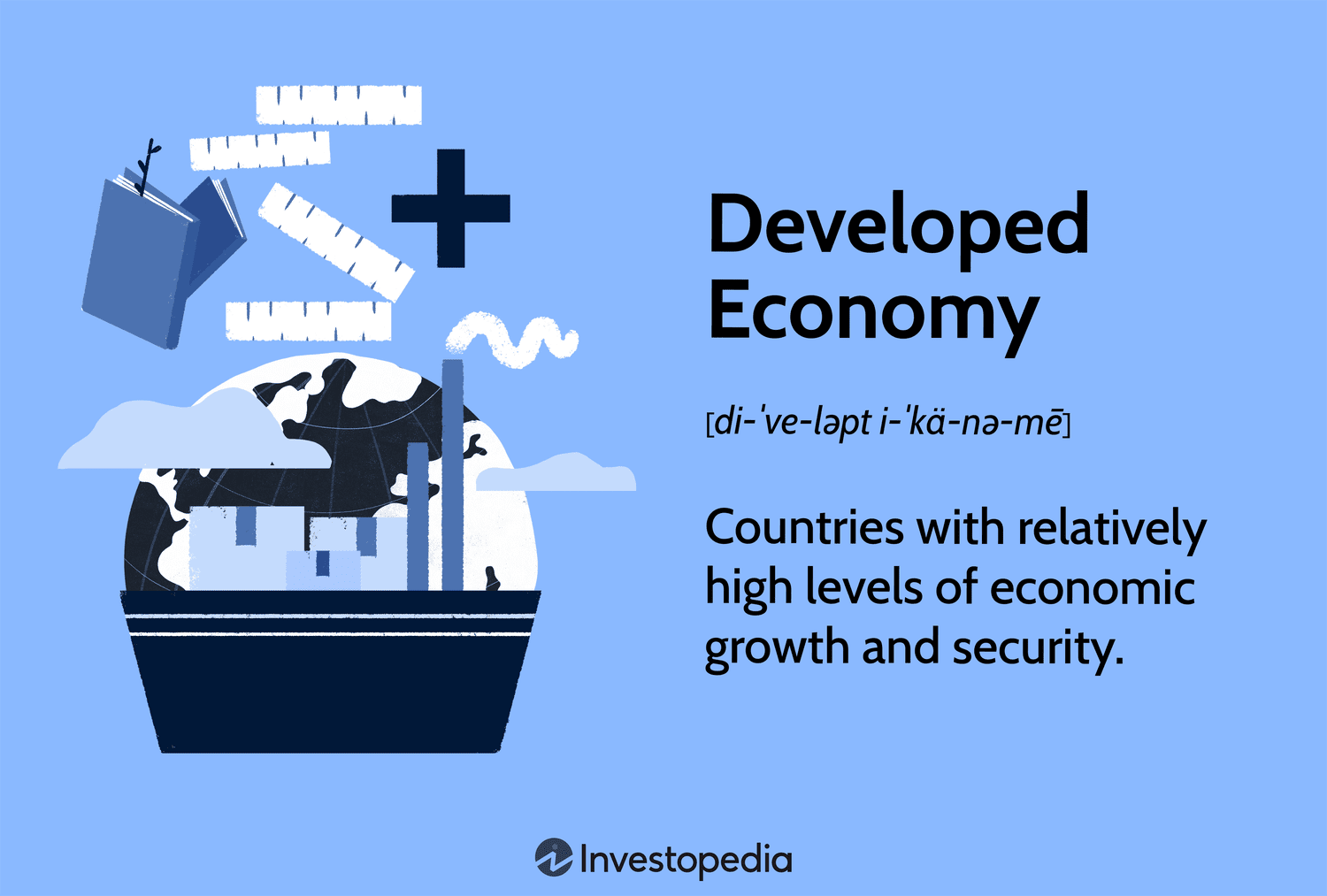 Developed Economy: Countries with relatively high levels of economic growth and security.