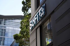 SoFi building logo