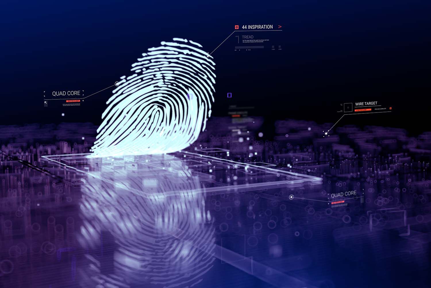 Digital fingerprint scanning verification process for identity theft protection