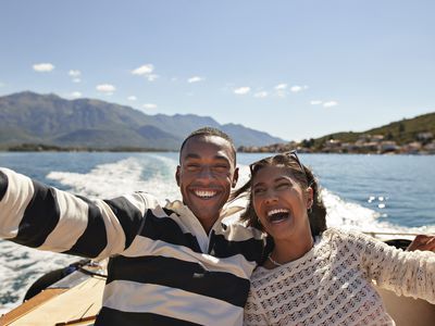 Couple on a boat