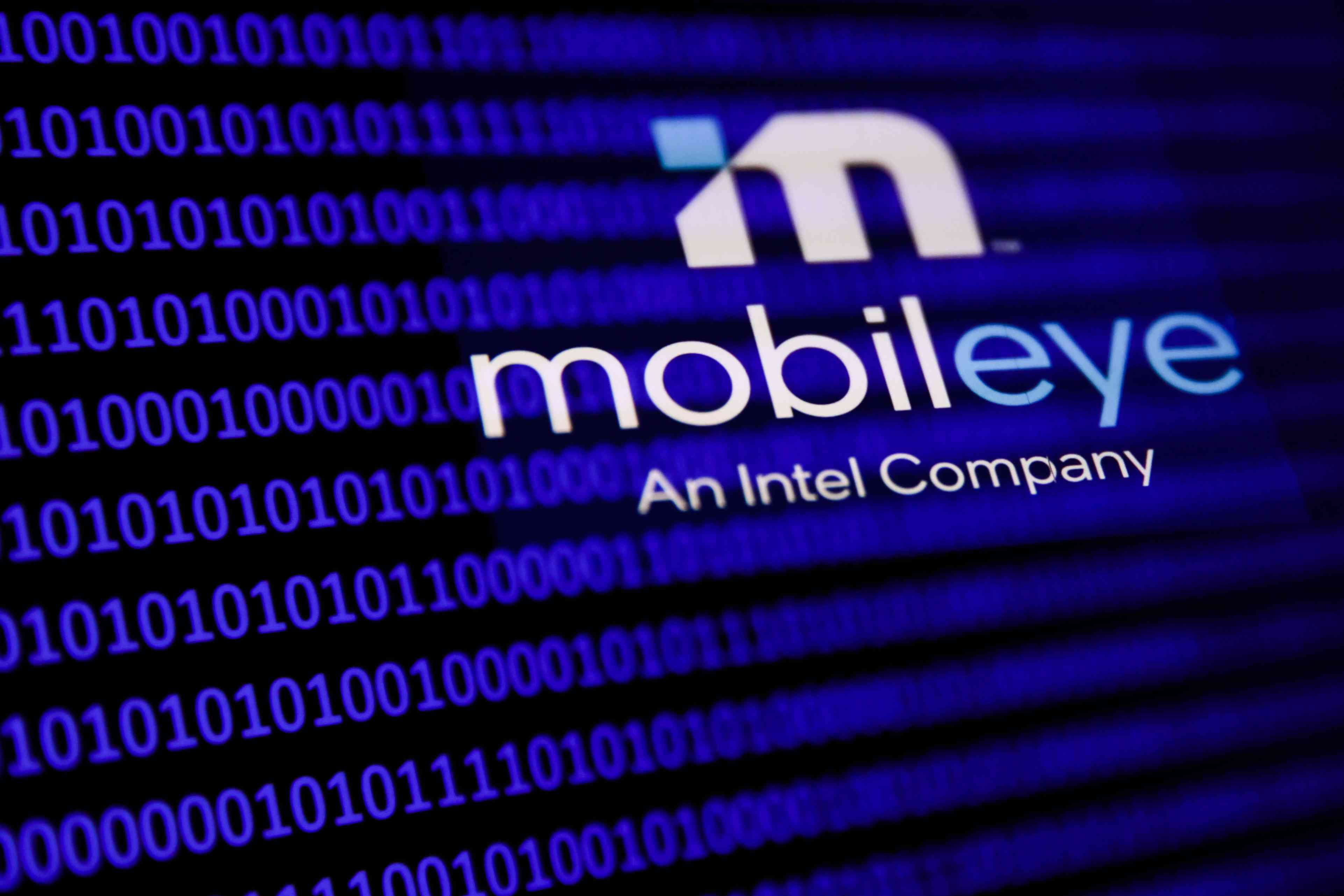 An illustration incorporating the MobilEye logo. 