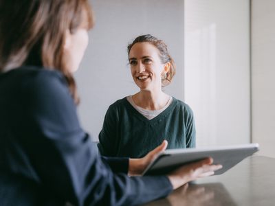 Woman meeting female banker for financial advice