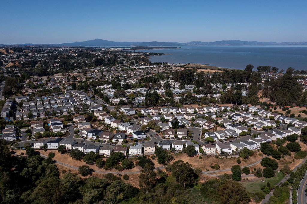 Homes in Hercules, California, US, on Wednesday, Aug. 16, 2023. 