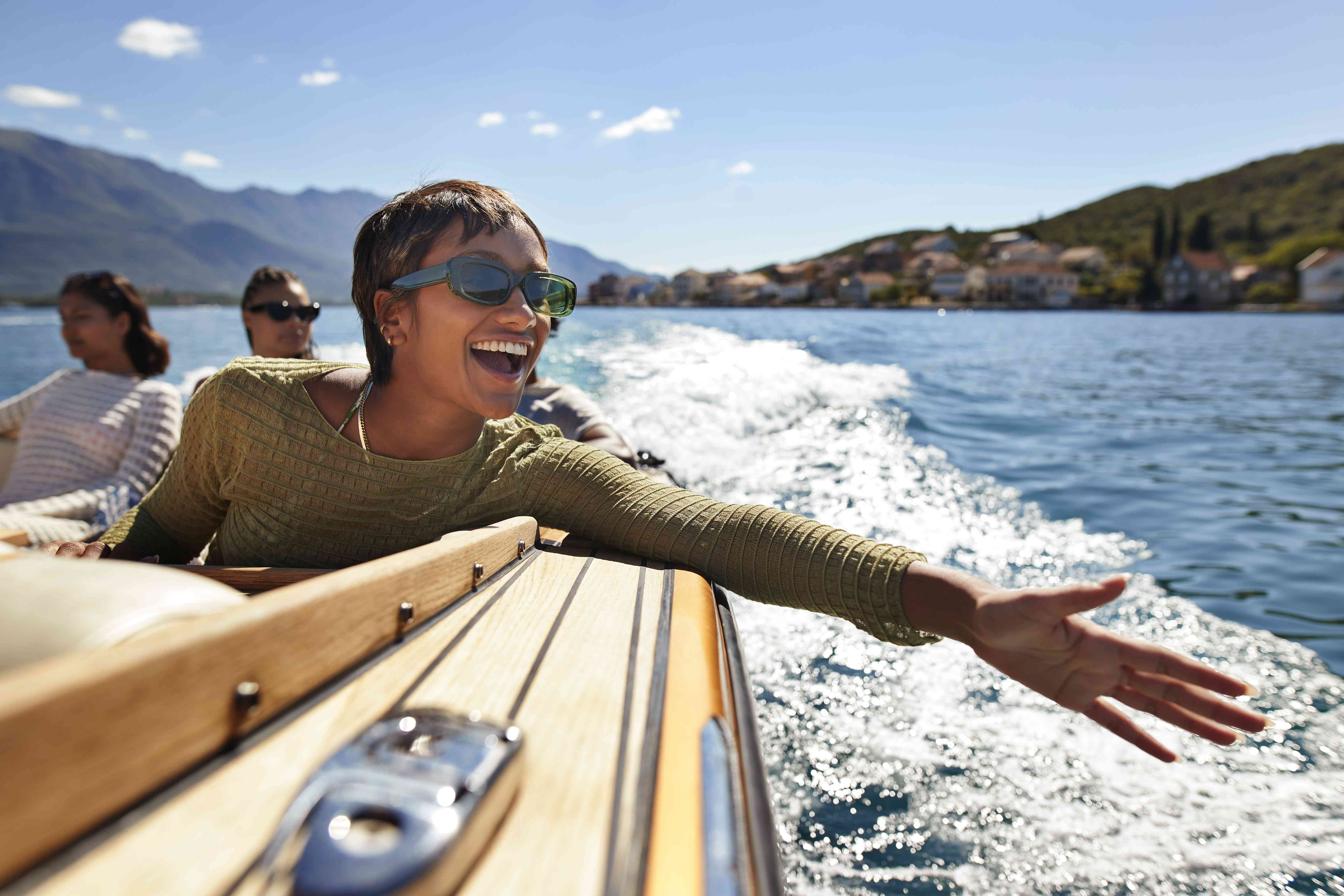 Woman on boat