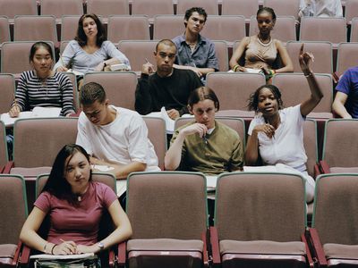 Students in a Classroom Auditorium