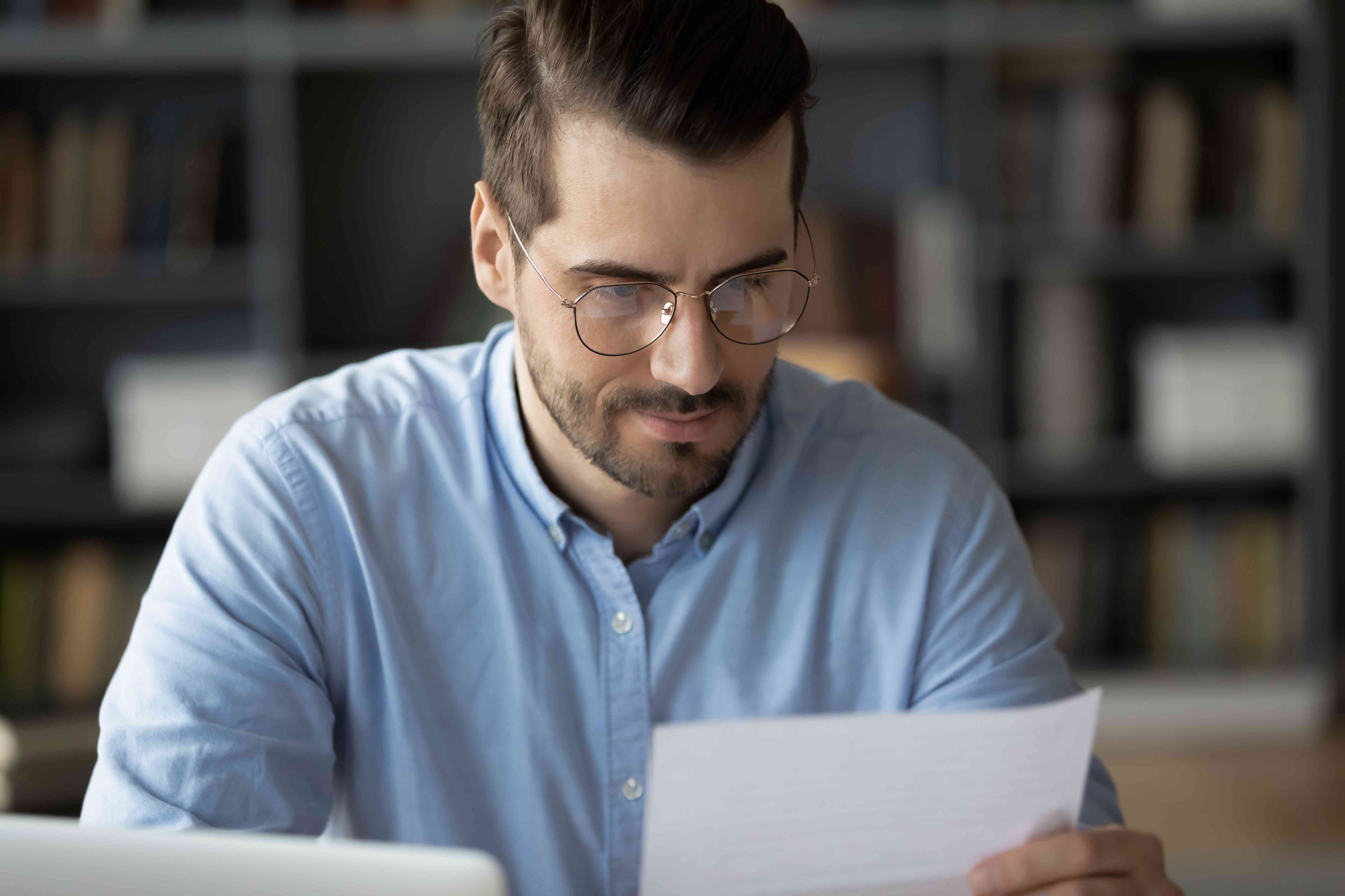 Man considers not getting a personal loan