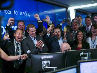 IPO celebration at the Nasdaq MarketSite